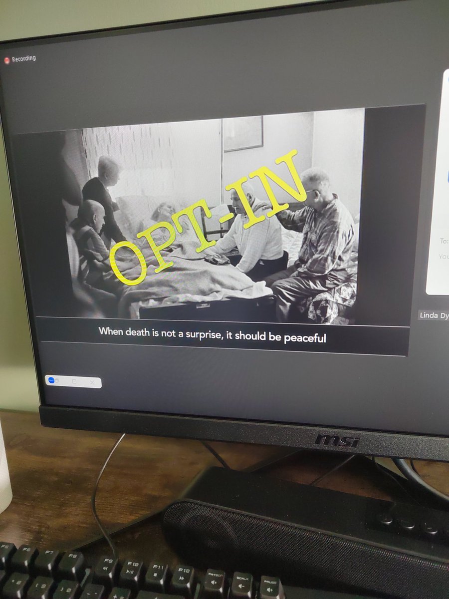 rgarrett92's tweet photo. Truly fantastic and poignant talk from @DrLindaDykes encouraging the normalisation of #havetheconversation in all clinical areas, shining a light on where AHPs are well placed to gently but proactively nudge those in our care towards planning for EOL care #makedyingbetter https://t.co/iIM9BeghIm