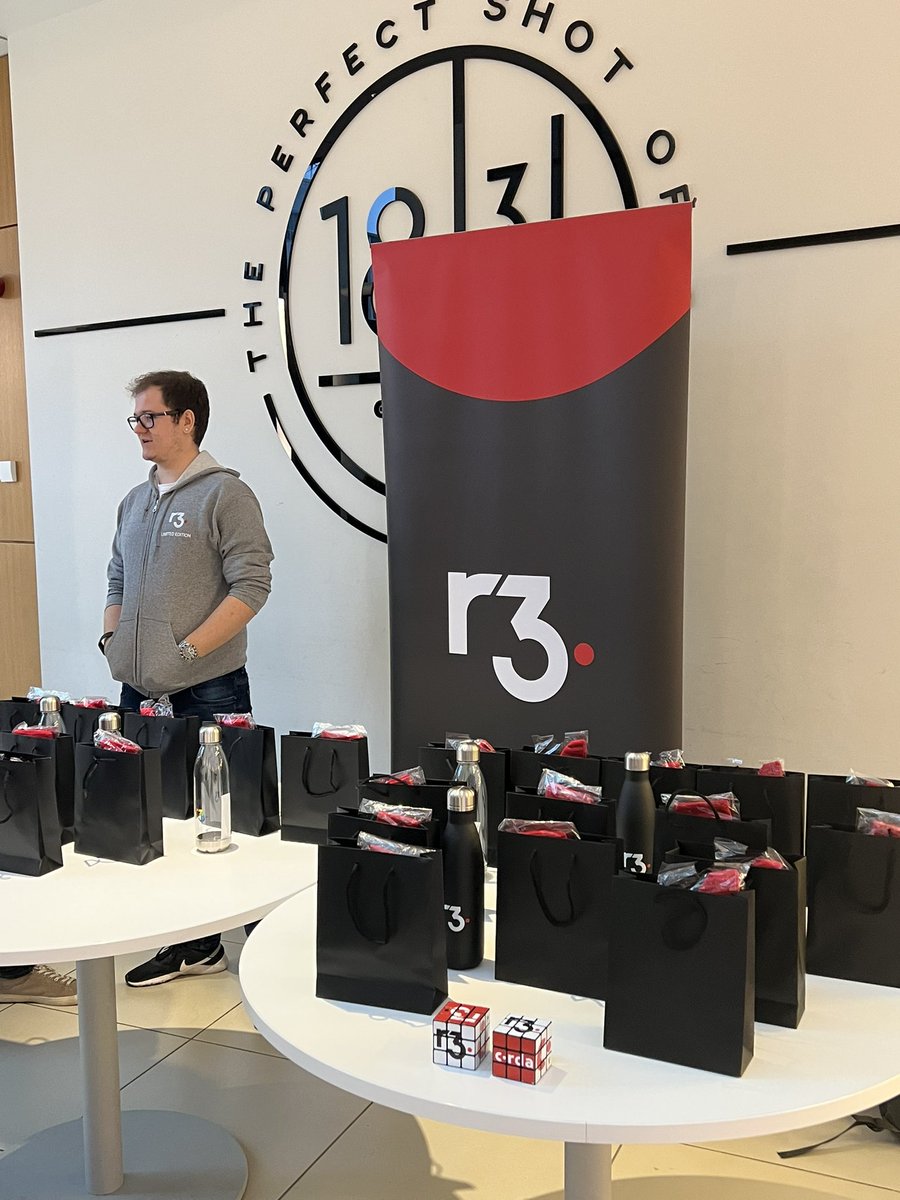 Great to have <a href="/inside_r3/">R3</a> here as one of our company stands 🥰🥰🥰 Make sure to pay them a visit! 👋
