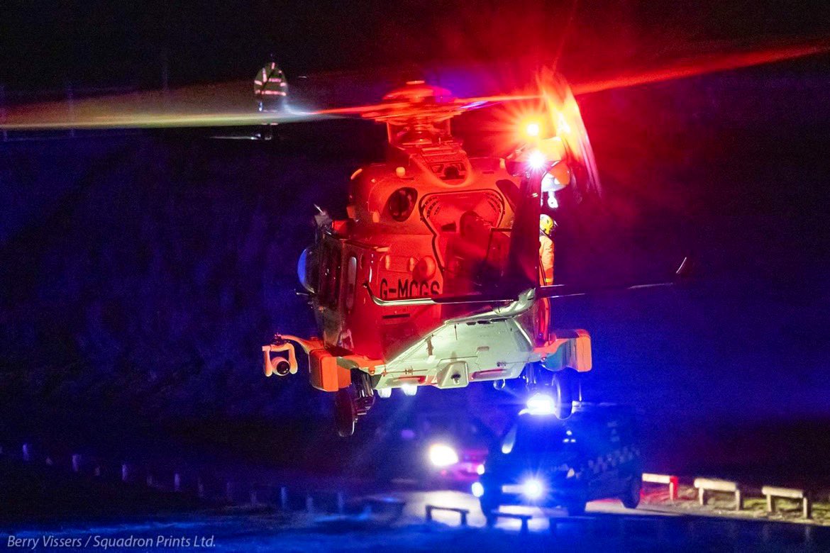 JMScotAmb's tweet photo. Some brilliant pictures from @SquadronPrints of our #Coastguard #Rescue helicopter attending a recent incident. 
🚨In all hours, all weathers to Search, Rescue and Save. https://t.co/Xw2qOJRiY2