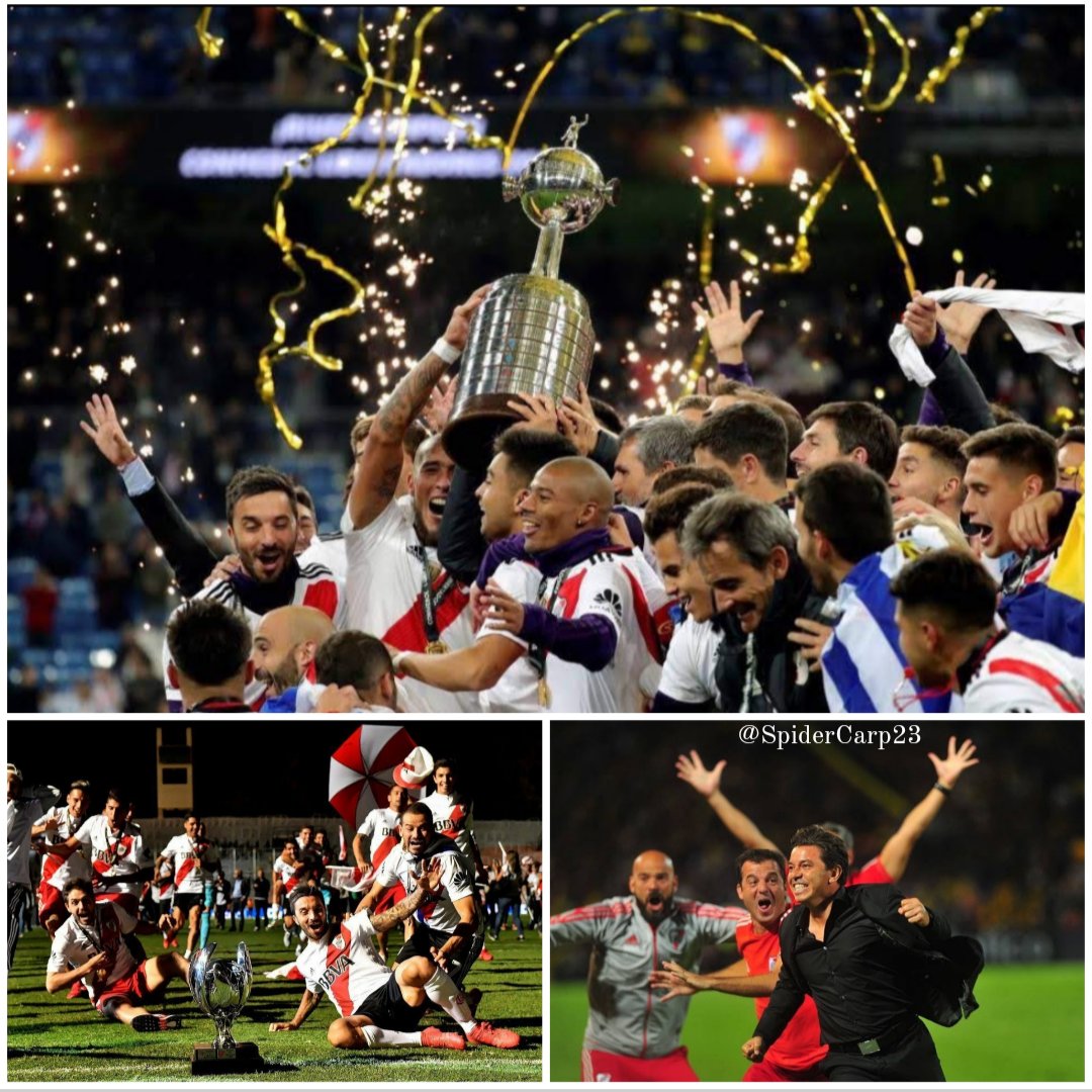 Para el hincha de River el 2018 es, sin duda alguna, uno de los mejores años de la historia del club (desde el plano futbolístico). 

Por eso hoy quiero hacer un repaso de lo que fue dicho año, con sus triunfos, marcas e hitos que fueron, y son, destacables.

Abro hilo: