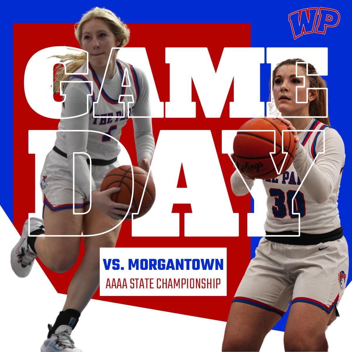 WPHSgirlsbb's tweet photo. AAAA STATE CHAMPIONSHIP GAMEDAY! 🏀

🆚 Morgantown
⏰ 10:00 AM
📍 Charleston Civic Center https://t.co/bGdk9dW2Ur