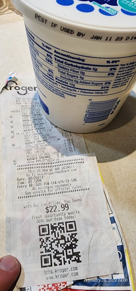 Nothing like buying a product 3 days expired.  This is the 2nd time in the last 2 weeks the Kroger Rutland Market Place - Mechanicsville VA is trying to make me sick.  Sad mgmt.!!! <a href="/kroger/">Kroger</a> #expiredmileproducts #Kroger