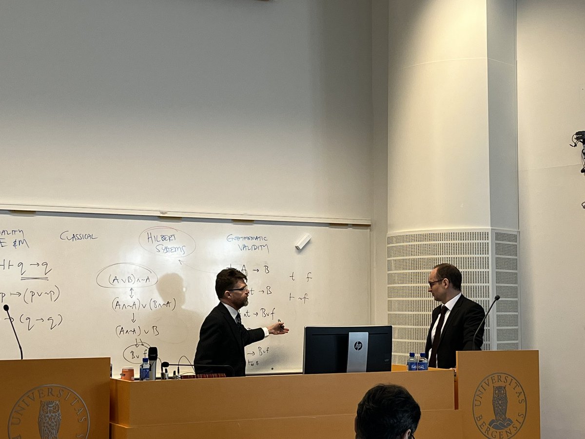 olehjortland's tweet photo. Congratulations to Tore Fjetland Øgaard @toreog who defended his PhD thesis on relevant logic yesterday! Great interaction with opponents @standefer and @consequently. @BergenLogic https://t.co/qIRemSlwuG