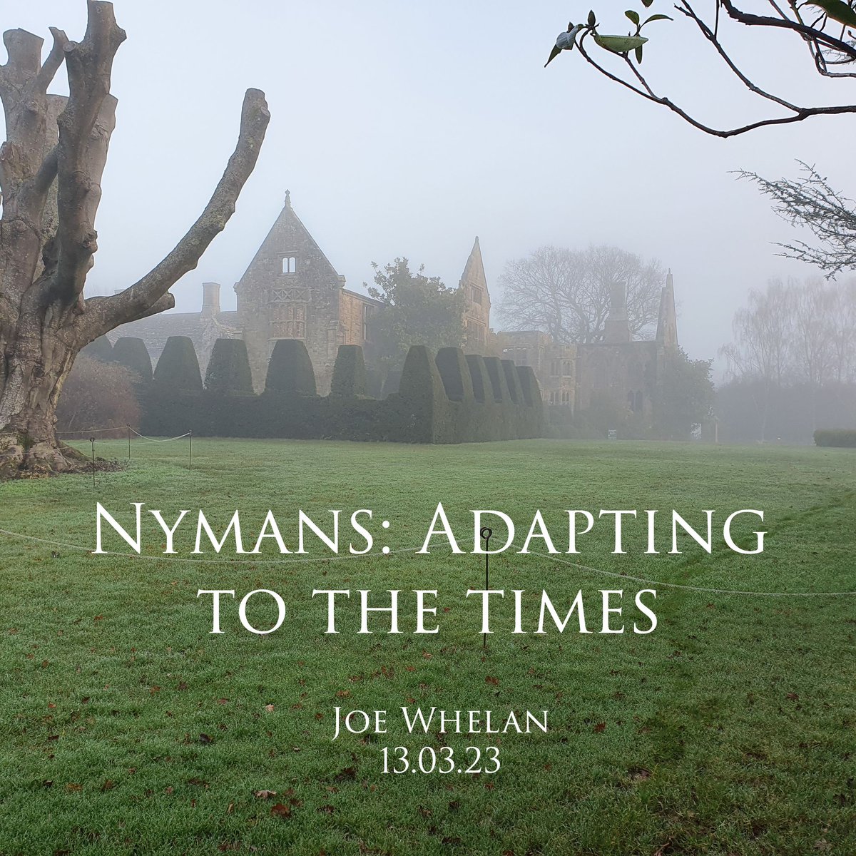 Monday at 6PM. Head gardener, Joe Whelan, will join us to discuss the history and future of @nationaltrust garden Nymans. In-person and online!! kmis.eventbrite.co.uk