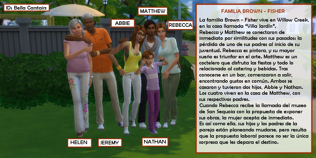 xfinallywonder's tweet photo. Abro hilo de la familia Brown - Fisher.🧵🤎(#CreandoMiGranFamilia #RetoSimlish4). 
Primero, les cuento su historia. > https://t.co/gi5OSi6UZg
