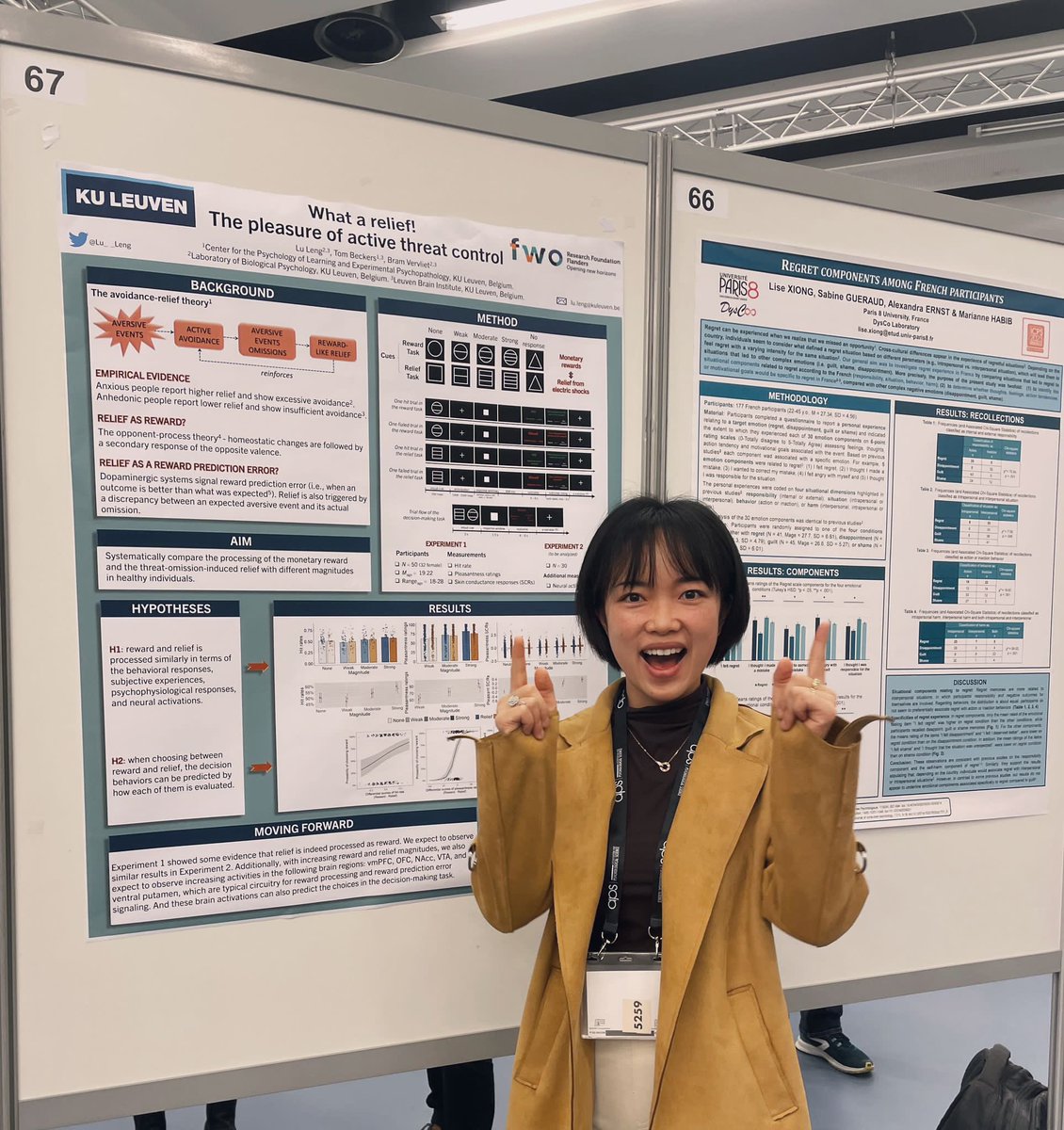 Bramlab was also well represented at #ICPS2023 
@AnneLWillems <a href="/LauraMVercammen/">Laura Vercammen</a> and <a href="/Lu__Leng/">Lu Leng | 冷露</a> presented their posters about their work in our lab: