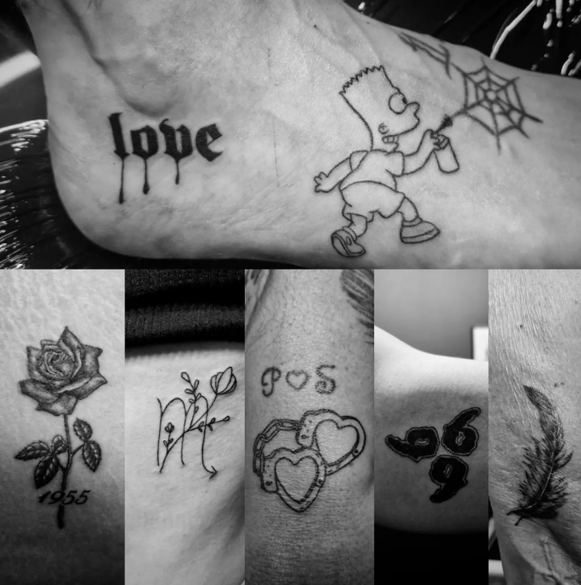 Studio1tat2's tweet photo. Lots of lil ones done by @NoirTrey
#RT #Fresh #Tattoo #Tattoos #Art #TattooArtist #LondonTattooArtist #DelicateTattoo #Bart #BartSimpson #Simpsons #Feather #Flower #Rose #Love #Handcuff #JuiceWrld #Studio1TattooShop #LondonTattoo #London #Bexley #Bexleyheath #Kent https://t.co/q0F2vZDvQo