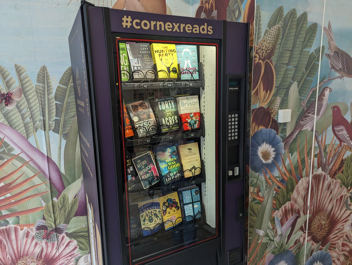 There is a book vending machine in Manchester city centre.

I repeat: There is a BOOK VENDING MACHINE in Manchester city centre.

This is the end of my public service message.