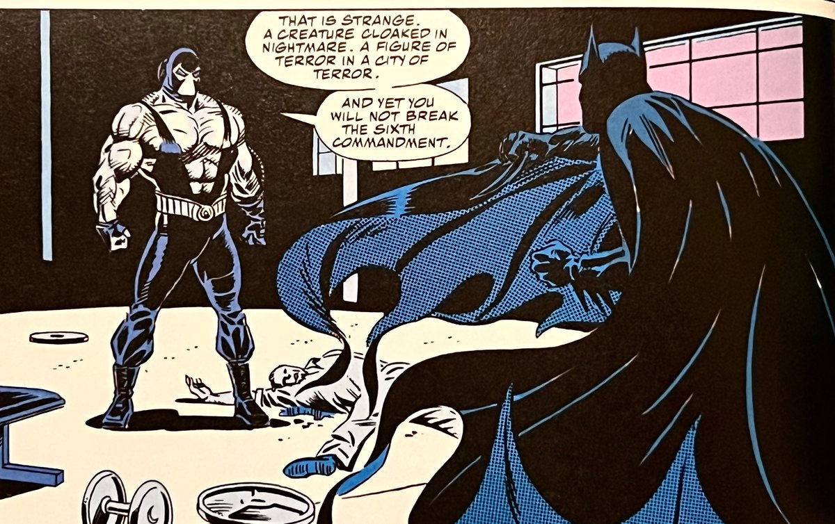 Must've been crazy at the time to read this issue that introduces a new  villain named Bane who shows up and tells Batman he's gonna kill him and  then just doesn't show, image size:1200x754