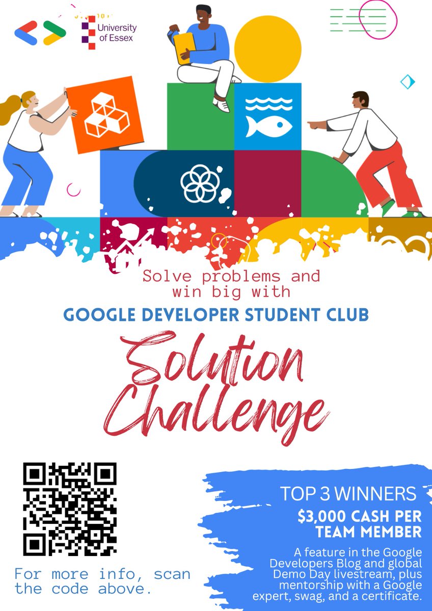 Gdsc_uniessex's tweet image. It's time to put your thinking caps on! The Google Solution Challenge 2023 is here, and we're excited to see the solutions you create! #innovations #GoogleSolutionChallenge #techsavvy #google #googleatessex #universityofessex