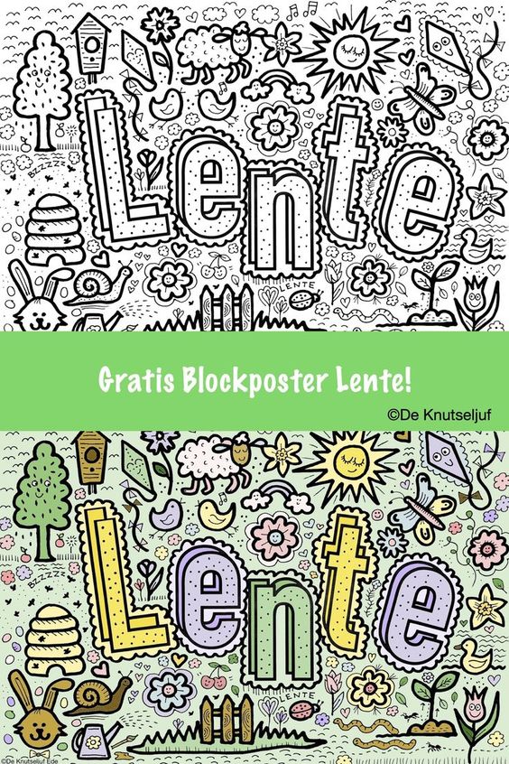DeKnutseljuf's tweet photo. Block poster Lente - kleurplaat voor 25 personen 
https://t.co/u99wfIYtii 
Een Block Poster is een megagrote poster die bestaat uit blokken. Het is een PDF van 25 pagina's (A4 formaat), die je aan elkaar kan plakken. Hij is dan ongeveer 150 x 100cm groot! #blockposter #lente https://t.co/lYaashgTZx