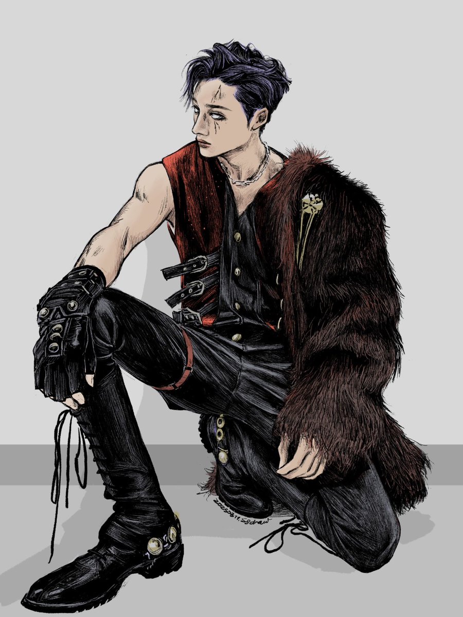 「Bang Chan, Stray Kids2020 MAMA 」|suwasayakaのイラスト