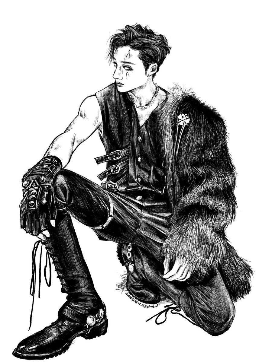 「Bang Chan, Stray Kids2020 MAMA 」|suwasayakaのイラスト