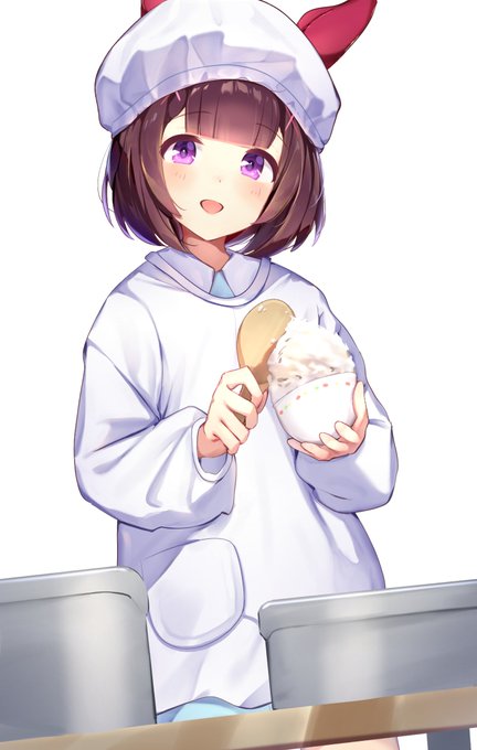 給食着ニシノフラワー#ウマ娘 #ニシノフラワー 