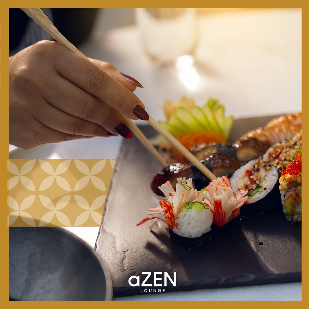 Sushi should be awarded for the delicacy it dishes !! 💚✨ . #aZEN #saudiarabia #ksa #riyadh #restaurant #rbr #follow #lounge #sushi #المملكة_العربية_السعودية #الرياض