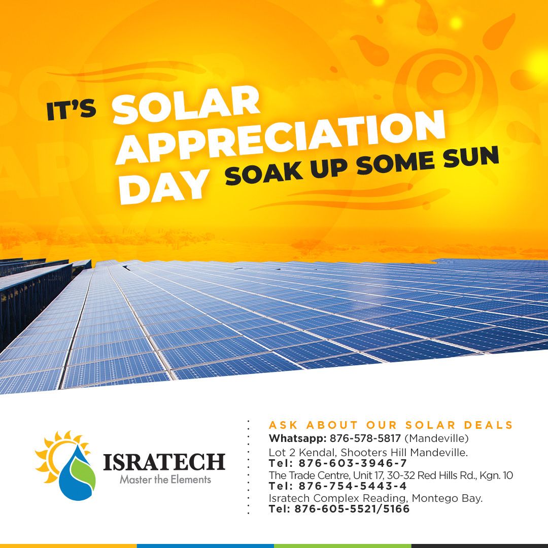 isratechja's tweet photo. Solar Appreciation Day is an occasion to learn about solar energy and the technology that surrounds it. 

Solar Energy is the radiation from the sun capable of producing heat which is used to generate electricity. https://t.co/73827erGEq