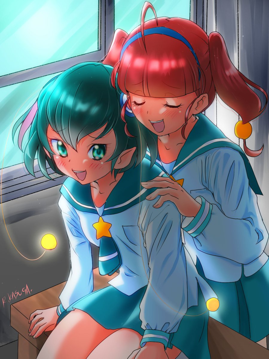 #女の子二人のイラストを貼る見た人もやる
ひかララ