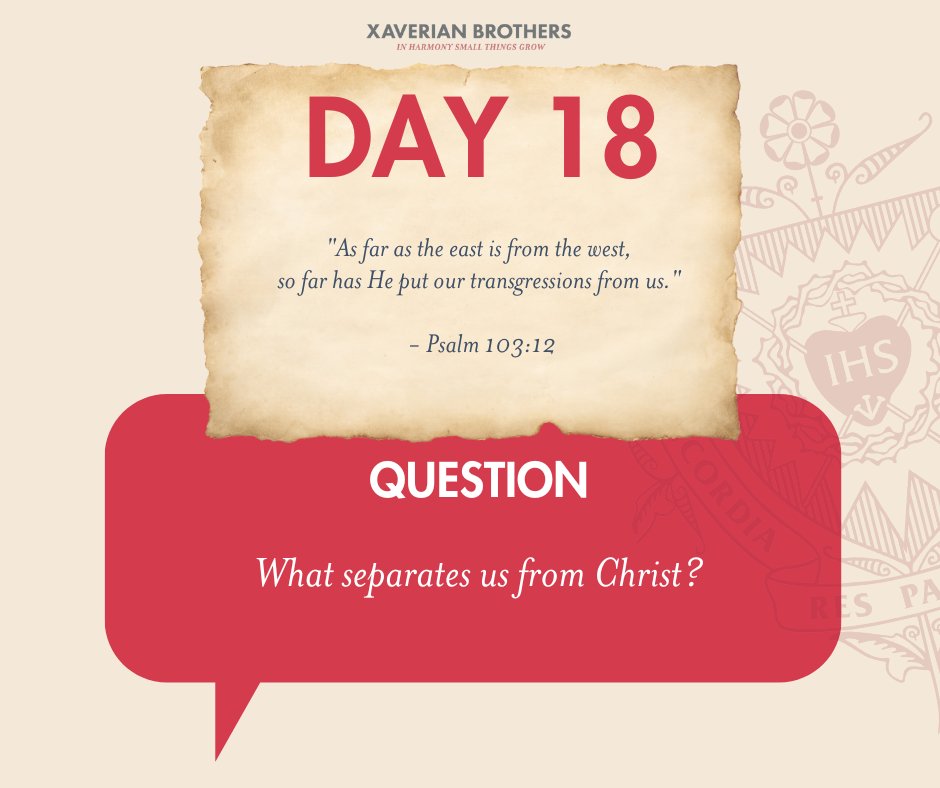 XaverianBros's tweet photo. Please share your thoughts with us!

#Lent #Lent2023 #40daysofquestions https://t.co/KzGFWNOHMF