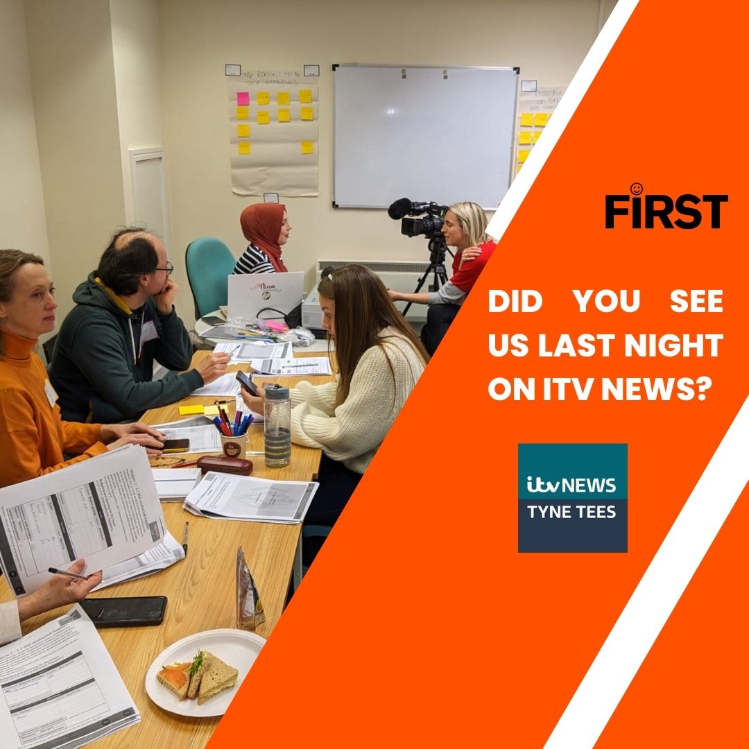 FIRSTlifeskills's tweet photo. Did you catch us on ITV?
We were thrilled to be featured in a news article, which highlighted the inspiring journey of Ukrainian refugees currently enrolled in our Understanding Enterprise course. To watch the news article visit https://t.co/yrQNXVxkPG
#equityandinclusion #NTCA https://t.co/90BFyEYhZK