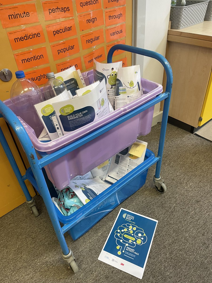 Mr_Johnson97's tweet photo. Here at @HLC_Primary we can’t wait for British Science Week. Our Science trolley is full of exciting experiments all relating to this years theme of ‘Connections’. Here’s a sneak preview of some of the investigations. 🤩 @ScienceWeekUK #BSW23 https://t.co/EUtL7sJfKx
