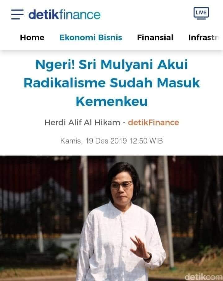Fahmisalim2's tweet image. Tahun 2019 Mbak Menteri bilang disusupi radikalisme yaa..
Ooh ini maksudnya baru tau kite..
Tahun 2023 Radikalisme = uang 2T kekayaan eselon 2 ditjen pajak dan 300T uang mencurigakan.
Radikalisme sontoloyo!!