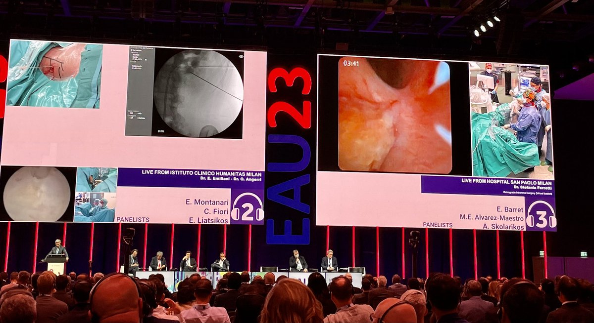 #endourology kick-off with a huge attendance for live surgeries from great masters and experts 💥 congratulations @StefaniaFerret @oangerri @emiliani_e @Uroweb #EAU23 #EAU2023