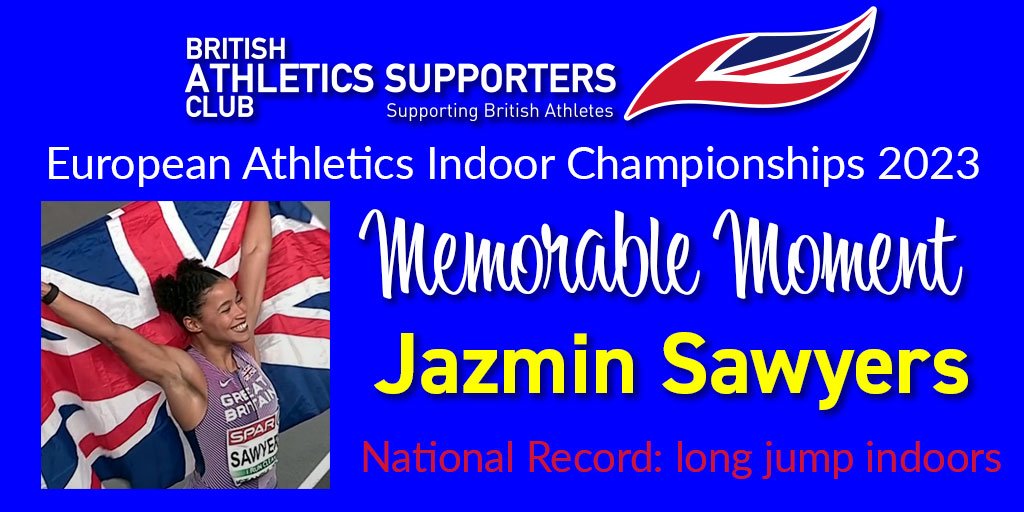 Congrats @JazminSawyers, our Memorable Moment for the European Indoors!