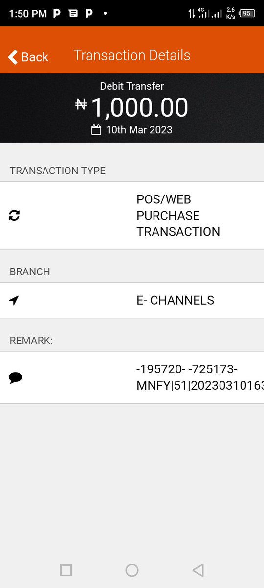 Olaminiyi17's tweet photo. @gtbank My name is Emmanuel with the account number 0029934585. 
 I  did a transaction of #1000 on the 10/3/23 via ATM pay stack to monnify. Which the person didn't receive it and I was debited.  And I didn't get a reserver back. https://t.co/ECbd1jra3e