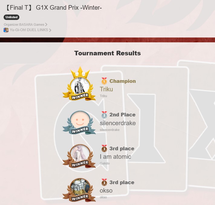 silencerdrake's tweet photo. 2nd in Grand Prix again (I was the runner-up for the Autumn Grand Prix too). Not bad for a tournament after a 6 weeks study break. Shoutout to @BASARA1110 . Thank you for all your tournaments :D. https://t.co/30M35c0oNq