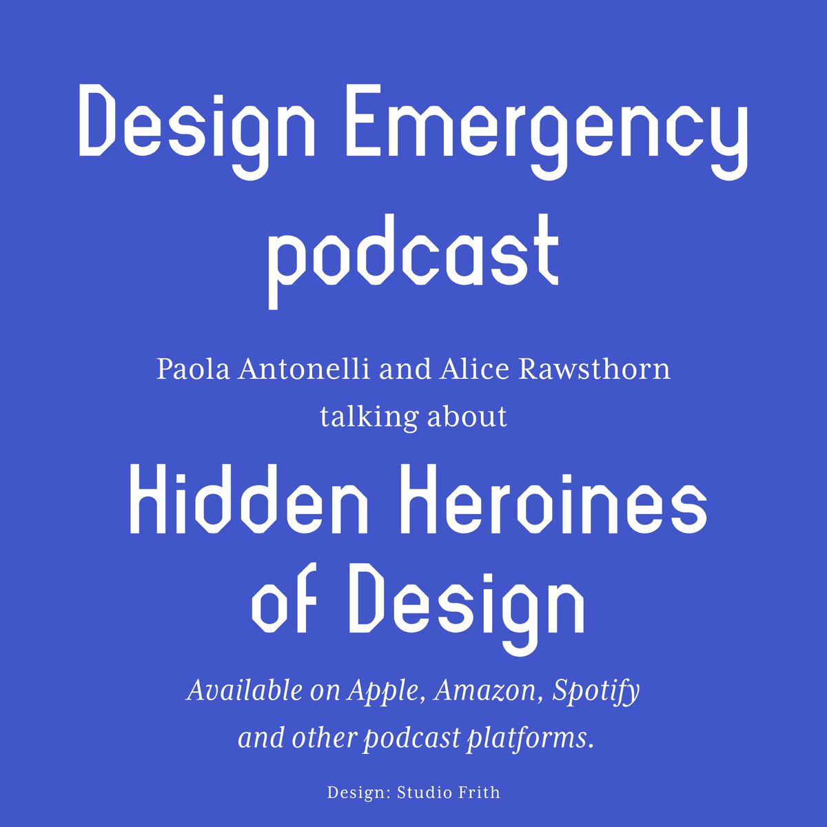 alicerawsthorn's tweet photo. Tune into the new episode of the Design Emergency podcast in which @curiousoctopus and I celebrate the some of our favourite Hidden Heroines of Design: gifted women designers who've been unfairly overlooked, like the early 1900s design activist Ann Macbeth
https://t.co/PUiCfV1qmY https://t.co/1g5FDfT7Ok