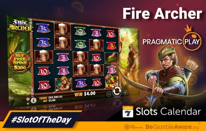 Archers, sharpen your arrows, today we aim at the biggest prizes from the slot Fire Archer by Pragmatic Play! &#127993; Start your training for free at SlotsCalendar, then claim 100 Free Spins No Deposit Sign Up Bonus from Pokerstars Casino!