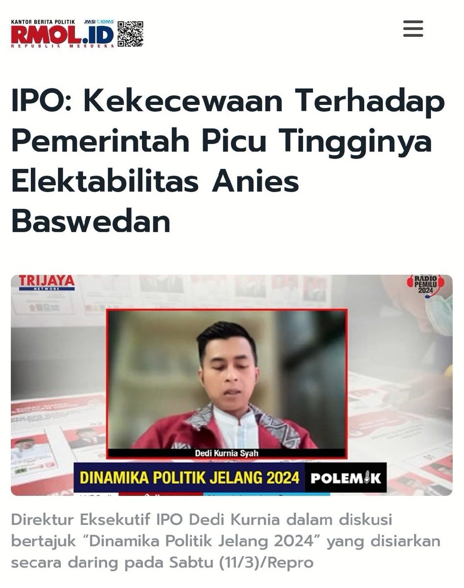 ekowboy2's tweet photo. Survei IPO makin menguatkan bahwa rakyat inginkan perubahan..

Anies dinilai sosok tepat membawa perbaikan bangsa, yang setuju silahkan retweet!! https://t.co/OBDi353vGA