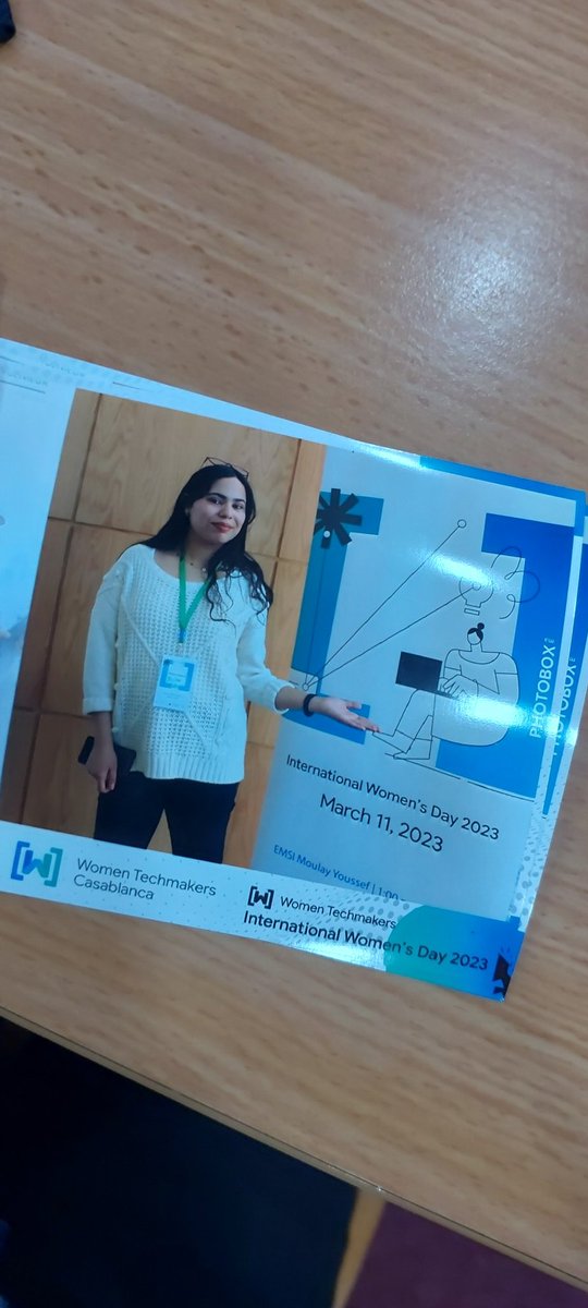 I am here at the #IWD23 event organized by <a href="/wtmCasablanca/">WTM CASABLANCA</a>, which also means @BiztechMorocco  is here, too.
#IWD2023 #WTMDareToBe