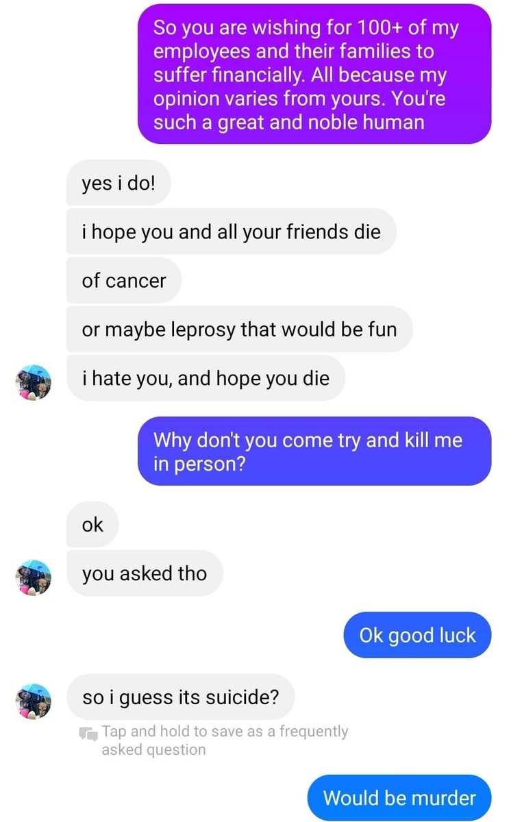 According to the RCMP this isn't a threat. And this guy has the right to say this 😂