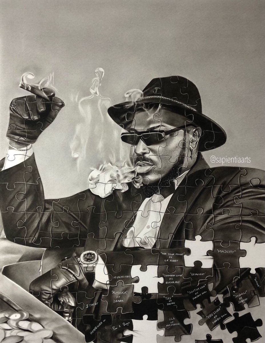 Art is really life. A Great and detailed art of @Peruzzi one of Nigeria's best and consistent artiste by @sapientiaarts