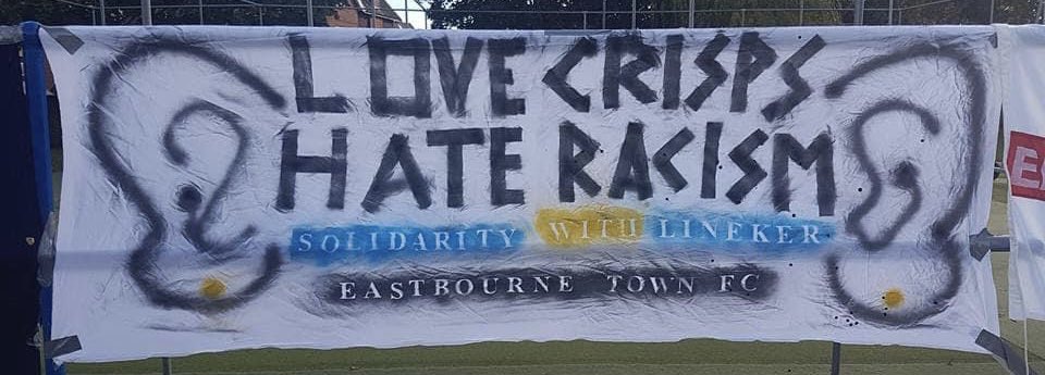 cyclingkev's tweet photo. Now the footballers,
their union and 
their clubs join with 
the commentators,
in solidarity with
the pundits,
in solidarity with
Gary Lineker,
in solidarity with refugees fleeing war.

All refusing to broadcast or be interviewed.

#Solidarity
#LoveFootball
#HateRacism https://t.co/42yUiLk0gv