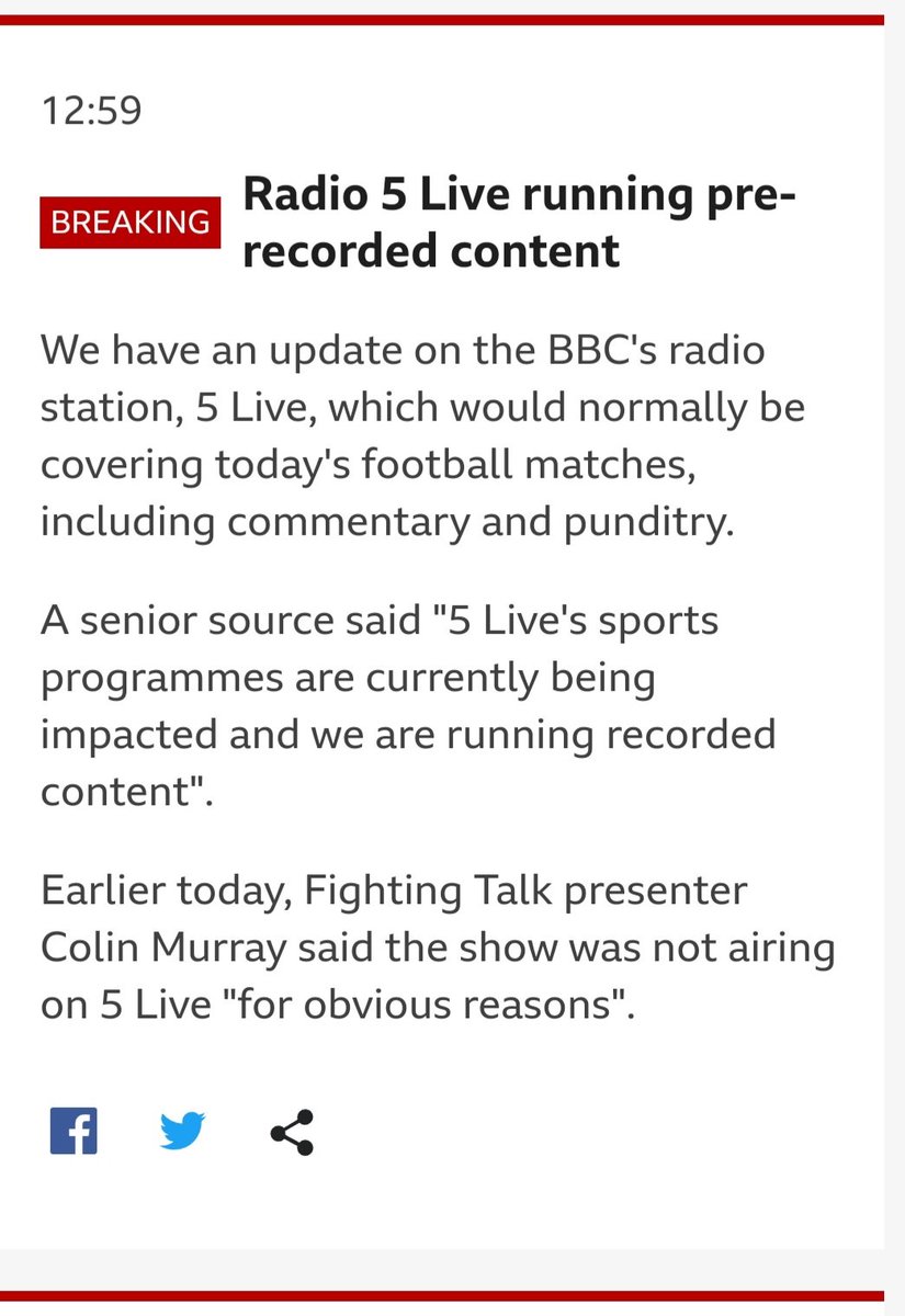 openpodbaydoor_'s tweet image. Err... Radio 5 Live isn&apos;t that &quot;Live&quot; as the impact of the massive @BBC own goal continues to spread far and wide. BBC sport scheduled football content is either being pulled fron the schedule or is completely wrecked in the case of MOTD

#supportGaryLineker 
#BoycottMOTD