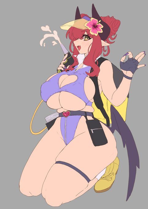 ベース塗れた😈可愛く描けてる気がするからやっぱりアクスタにしようかな… 