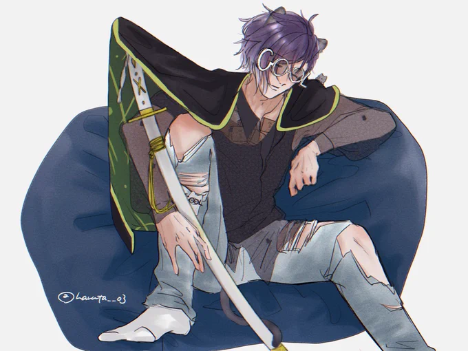 # 裸の推しにフォロワーさんから言われたものを足してく 
リプを送ってくだったみなさん、ありがとうございました🫶
なかなかの…ウフフフ皆さんのセンスとてもすきです(ᐢ ܸ. .ܸ ᐢ)💜

寝てる間にそぉ~っと❕ 