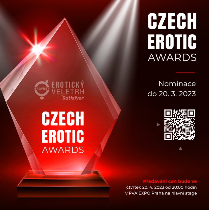 Věděli jste, že letos na Czech erotic awards můžou nominovat fanou&scaron;ci? stač&iacute; vyplnit formul&aacute;ř: CZ https://t