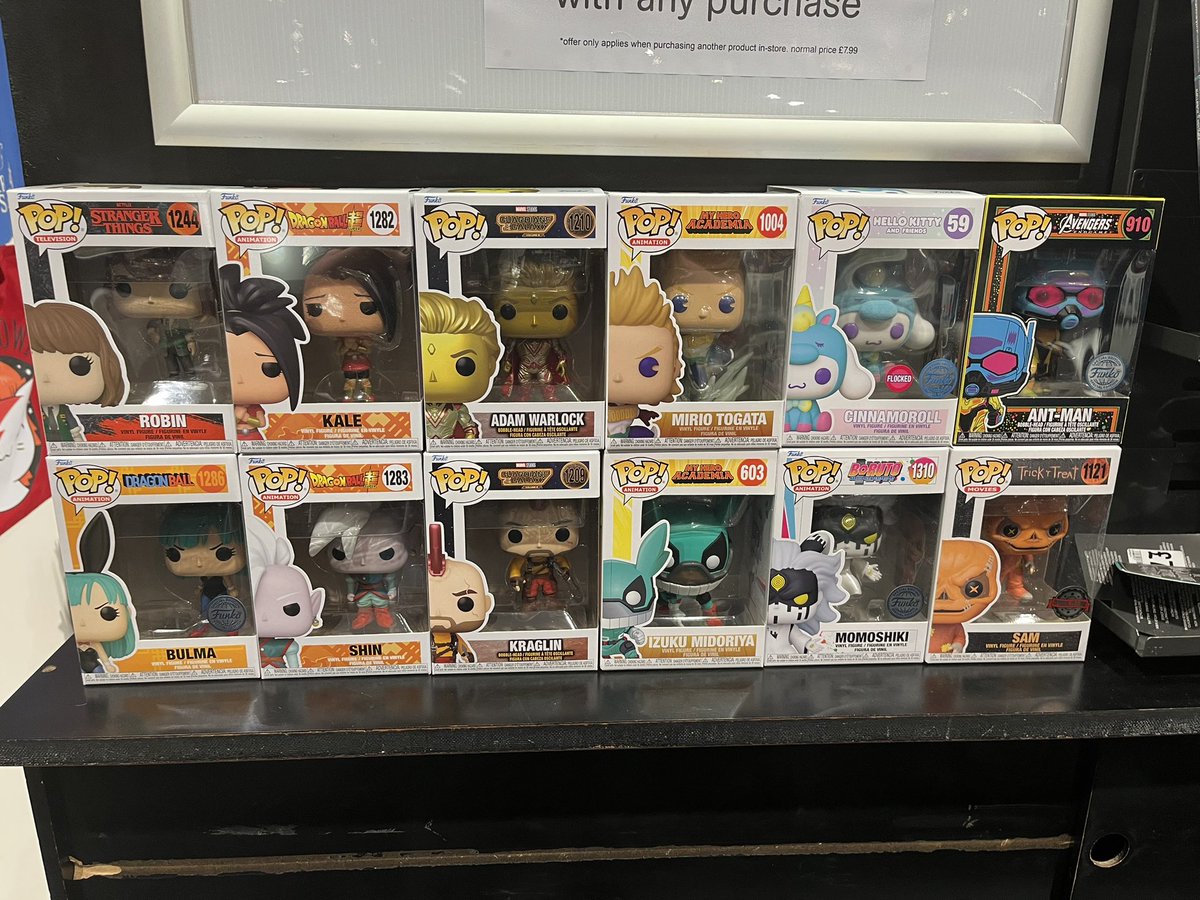 🚨 New #Funko Alert 🚨

There’s a huge new drop of POP!s in store today

#DragonBallSuper 
#StrangerThings
#GuardiansOfTheGalaxy
#MyHeroAcadamia 

Plus an #hmvExclusive flocked #CINNAMOROLL POP!