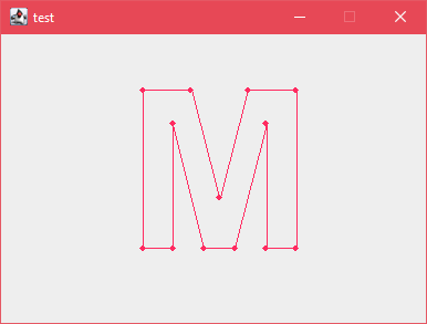 TaMouton's tweet image. PathIteratorのテストするなら文字フォントが一番用意するのが楽。
ただ一回PathIteratorにしてパスに変えてしまうと元々の楕円や円弧の情報が失われることに注意。
あと実装がだいぶ古いのか、hasNext()じゃなかったのは割と驚いたところ。
#Javaアプレット #今日の積み上げ #ベクターグラフィック