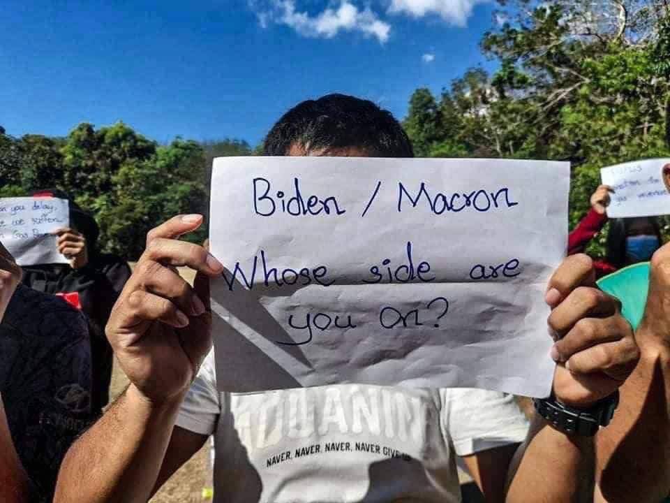 TTFR__Myanmar's tweet photo. Hello, Biden and Macron! Who sides are you on now? EU has sanctioned MOGE to save our https://t.co/z0I7n8wxQ5 it is your turn to show your humanity.#US_SanctionMOGE 
#TakeAction_NoMoreWords

@pttplc_official @POTUS https://t.co/u90YEzrOd4