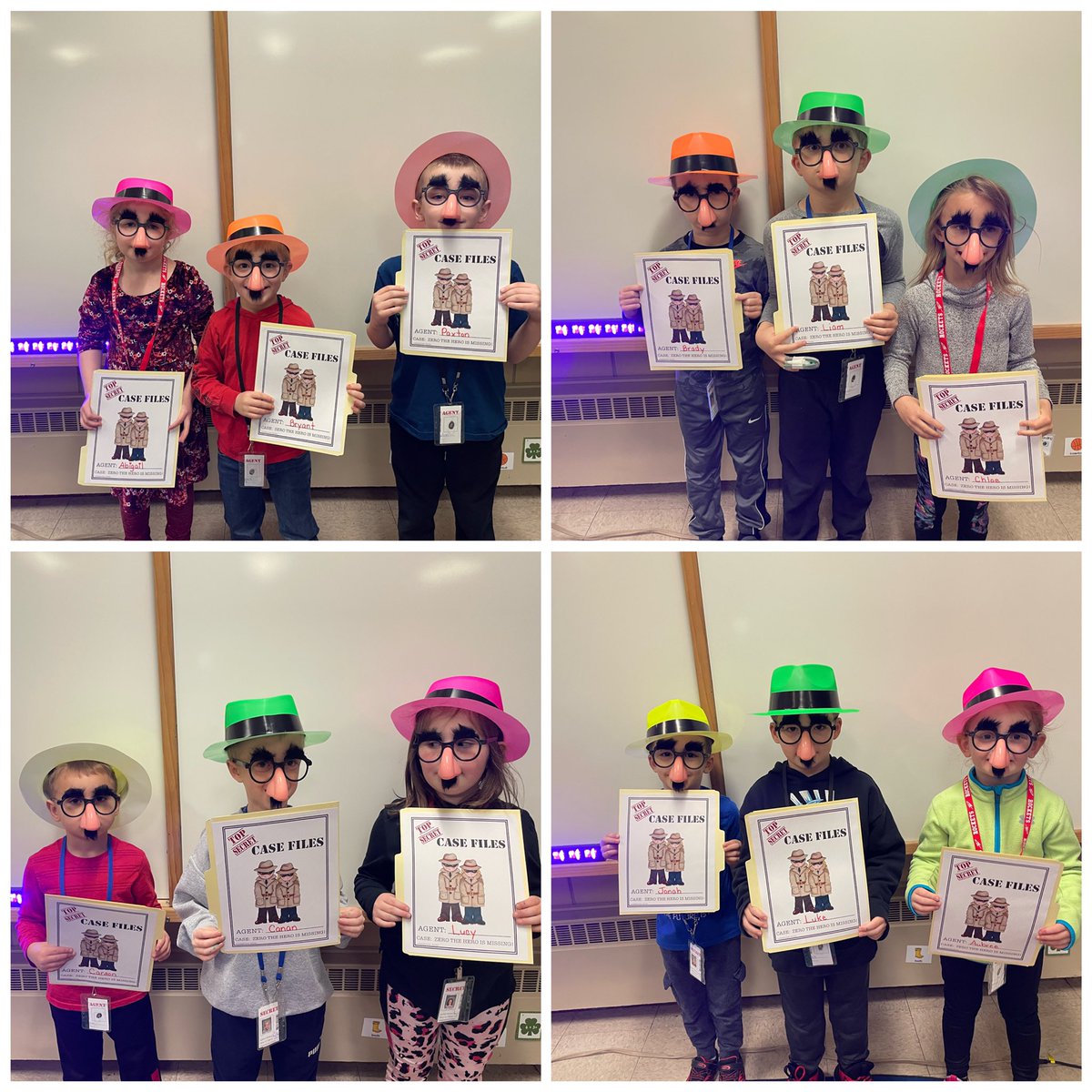 Zero the Hero went missing! Good thing Mrs. Lutz’s students were on the case to solve the mystery!!!
