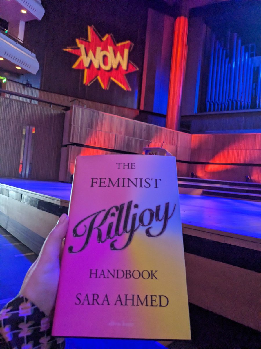 Happiest day of my life! About to meet @SaraNAhmed ♥️ #FeministKilljoy #KilljoySolidarity
