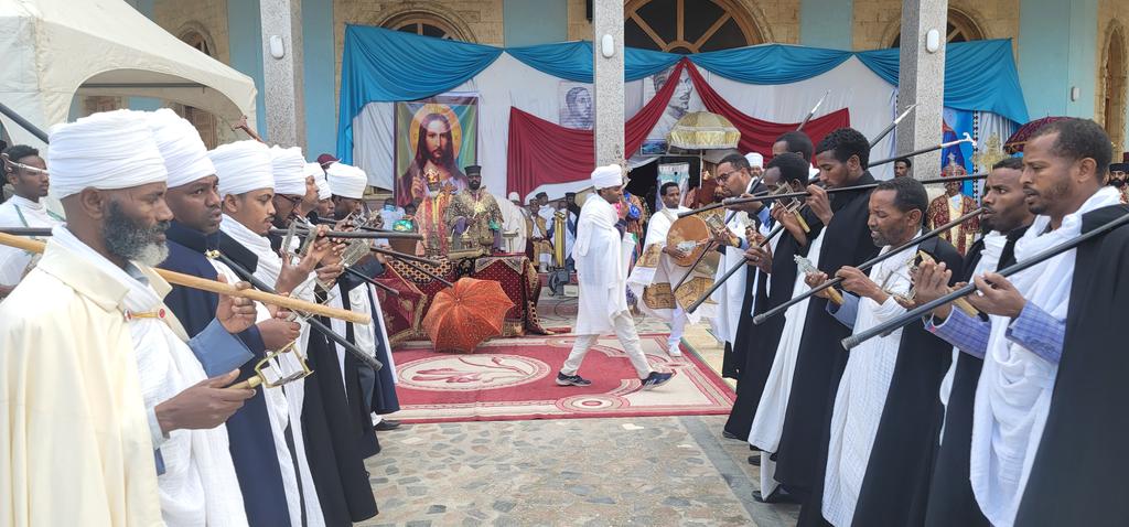 ProfKindeya's tweet photo. Today marks 134 years since King of Kings Hastey Yohannes IV #Ethiopia was martyred at #Metema! Attended a church ceremony, this morning, in his honour at Debregenet Medhanialem Kidist Kidanemihret Lideta Lemariam Church #Mekelle! Eternal glory to our martyrs! https://t.co/YwxEs27A14