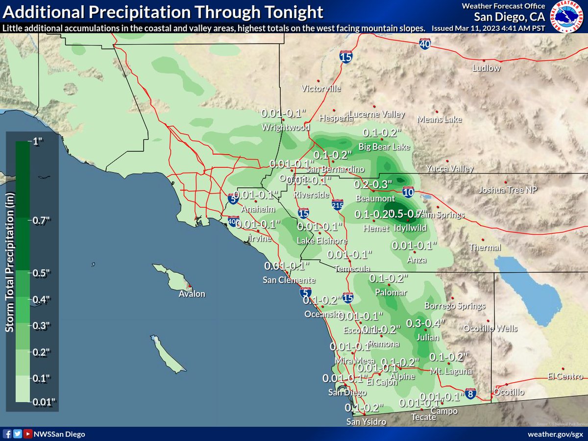 Warning Watch San Diego East County on Twitter "Windy and wet