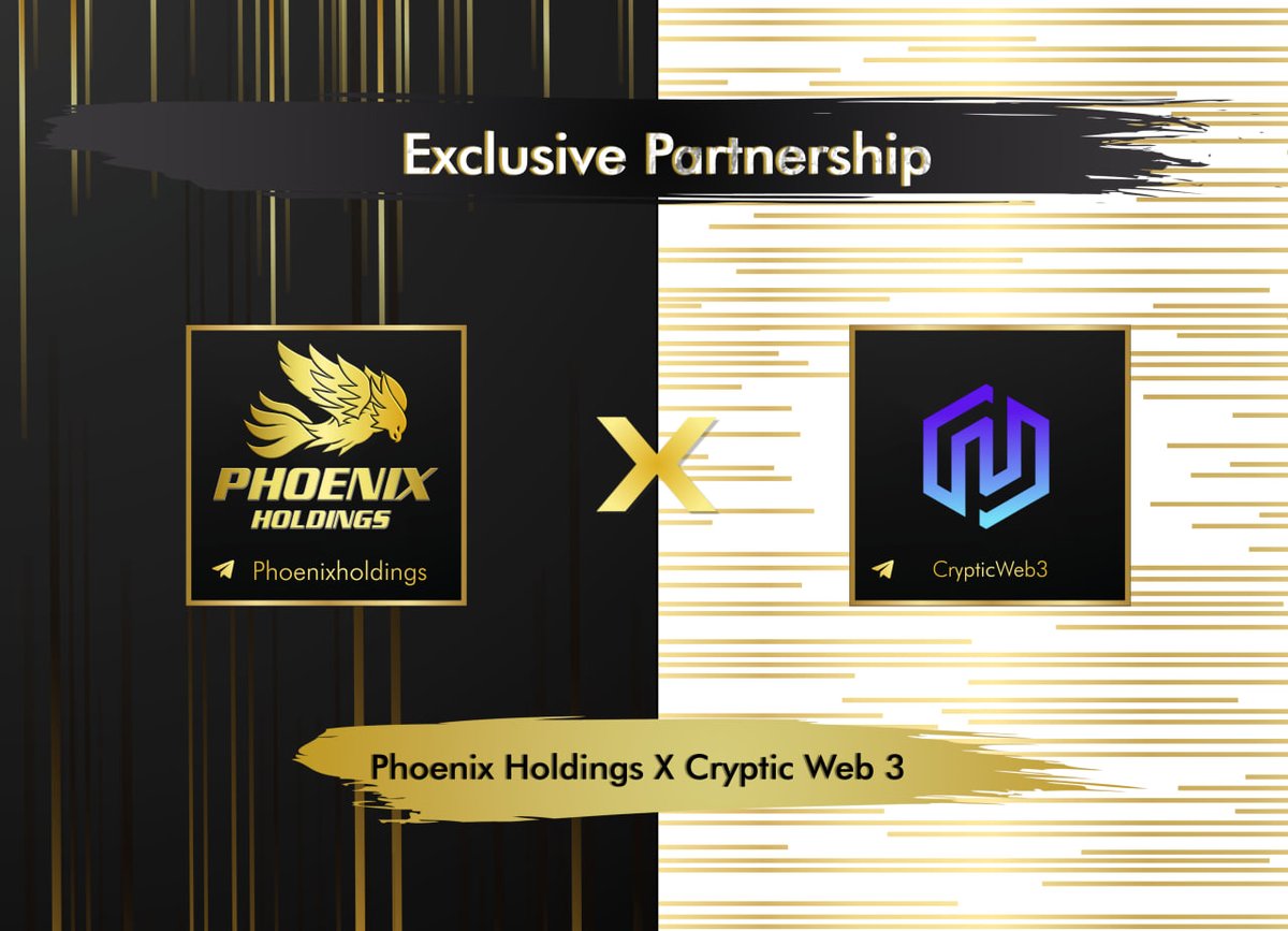Phoenix_holding's tweet image. Honored and thrilled to announce that we have entered a new strategic partnership with @Crypticsmma

They can offer basically all necessary services for your crypto and/or NFT project. (Consulting &amp;amp; Advisory &amp;amp; Blockchain Development, Fundraising, Incubating and a lot more!!!)