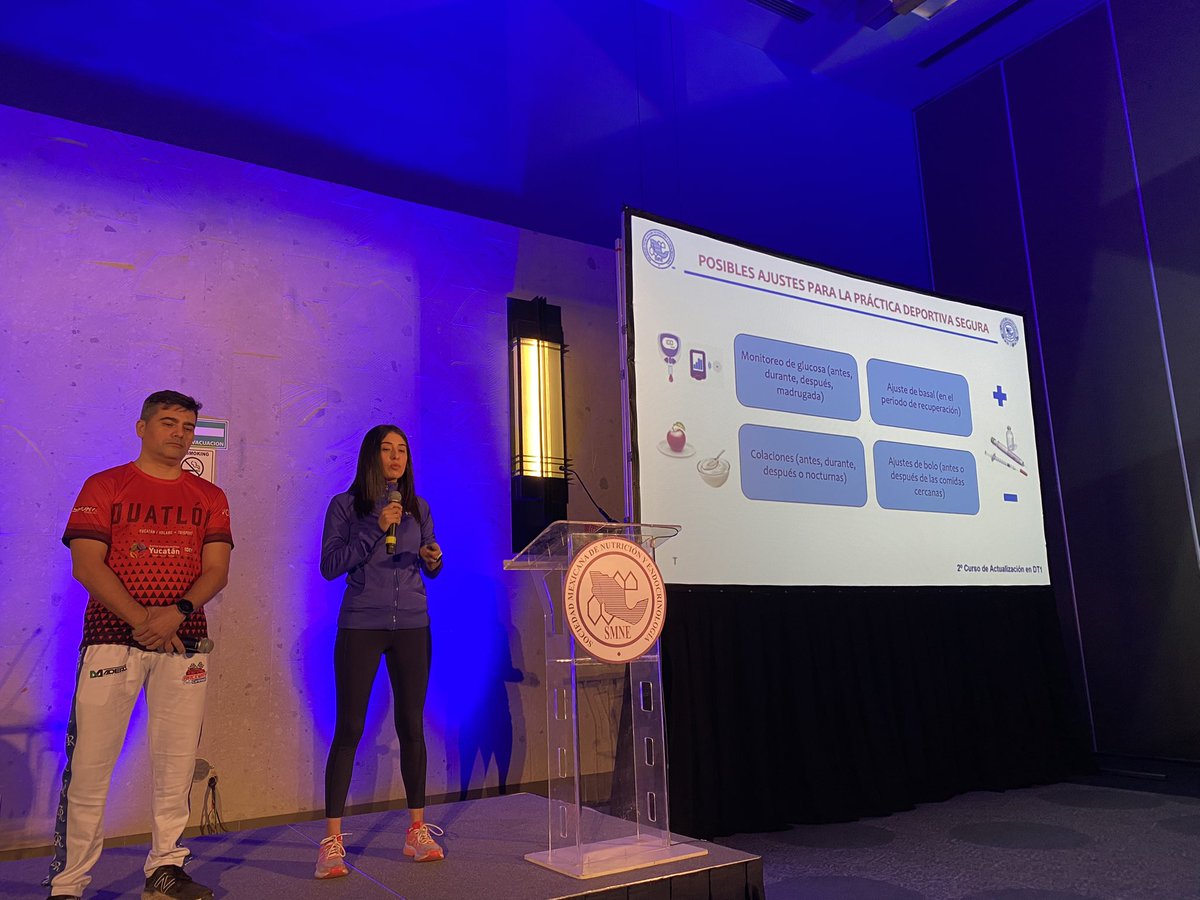 4 pasos para tomar en cuenta al hacer #ejercicio si vives con #diabetes <a href="/TereCrdenas5/">Nutrióloga Tere Cárdenas</a> y Tony Cervera en curso #SMNEDT1 de la <a href="/SMNE_Oficial/">Sociedad Mexicana de Nutrición y Endocrinología</a>. #SMNE2023 #ConstruyamosPuentes