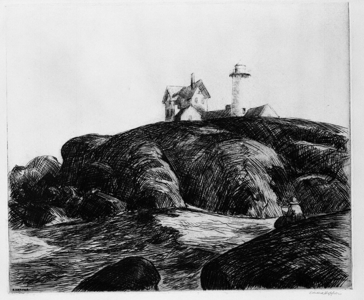 artisthopper's tweet photo. Edward Hopper, Maine Coast, 1923 #brooklynmuseum #americanart https://t.co/3E7yfNNaJ2 https://t.co/bH0Ve4alGB